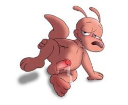 absurd_res alpha_channel anthro bodily_fluids furry fuzefurry genital_fluids genitals hi_res macropod male male_only mammal marsupial nickelodeon penis precum rocko's_modern_life rocko_rama solo tagme transparent_background wallaby