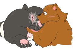 alpha_channel anal anthro anus ass balls big_butt brown_bear cartoon_network drawpile duo genitals giant_panda grizzly_(wbb) grizzly_bear hi_res incest male male/male mammal nood1e oral overweight overweight_male panda_(wbb) penis rimming sex slightly_chubby step-incest stepbrother stepbrothers stepsibling ursid ursine we_bare_bears