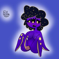 anthro artist_signature delelta dildo fanmade_(my_singing_monsters) gleemo large_breasts mantisboi masturbation my_singing_monsters purple_skin self_upload