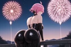 ai_generated ass ass_up big_ass big_breasts black_dress breasts breasts_out christmas doggy doggy_style embarrassed female female_only holidays juninholara21 neneefthy pink_hair pose solo solo_female thick_ass thick_thighs thighhighs thighs twitch twitch.tv twitter youtube youtube_hispanic youtuber