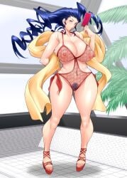 2d big_breasts breasts busty capcom erect_nipples female female_focus female_only high_heels hourglass_figure italian italian_female large_breasts lingerie long_hair makeup navel nipple_bulge nomugicha pinup pinup_pose pubes pubic_hair purple_hair rose_(street_fighter) standing street_fighter street_fighter_alpha tagme wide_hips