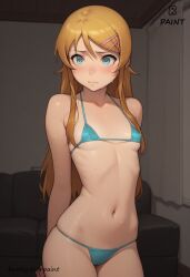 ai_generated bikini blonde_female blonde_hair blue_eyes boosty boosty_username girl room rpaint wet wet_body wet_skin