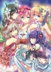 5girls duel_monster multiple_girls soratouenban104 traptrix traptrix_atrax traptrix_dionaea traptrix_myrmeleo traptrix_nepenthes traptrix_rafflesia yu-gi-oh!