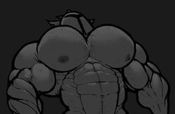 1boy 1male abs armor biceps big_biceps big_muscles big_pecs black_and_white bodybuilder dragon gay grey_background greyscale hairy_chest helmet hyper hyper_pecs male male_only monochrome muscle muscles muscular muscular_arms muscular_male nipples pecs rg02 rg02_(undertale) ripped-saurian royal_guard_(undertale) royal_guard_2 serratus_anterior six_pack solo solo_male undertale