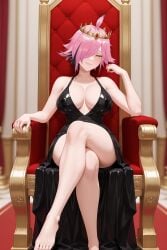 ai_generated ass big_ass big_breasts black_dress breasts breasts_out christmas embarrassed female female_only holidays juninholara21 legs_crossed neneefthy pink_hair solo solo_female thick_ass thick_thighs thighhighs thighs twitch twitch.tv twitter youtube youtube_hispanic youtuber