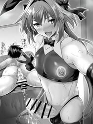 2boys after_anal astolfo_(fate) astolfo_(saber)_(fate) big_penis censored cum_in_ass fate/apocrypha fate/grand_order fate_(series) femboy fujimaru_ritsuka_(male) heart-shaped_pupils hung_trap josou_seme male_focus sakusaku_(sakusakucrab) selfie trap yaoi