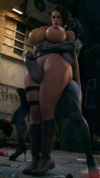 1futa 3d 4k absurdres areolae big_breasts breasts dickgirl female from_behind futa_on_female futanari highres huge_breasts huge_cock jill_valentine jill_valentine_(sasha_zotova) large_breasts light-skinned_female nipples outercourse penis resident_evil resident_evil_3 resident_evil_3_remake rigid3d thigh_sex zombie