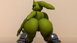 16:9 3d 4k absurd_res animatronic anthro ass big_butt female five_nights_at_freddy's five_nights_at_freddy's_3 geometryboymejia hi_res lagomorph leporid machine mammal rabbit robot solo springtrap springtrap_(fnaf) video_games widescreen