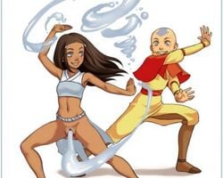 1boy 1girls aang air_nomad airbender_tattoo avatar_legends avatar_the_last_airbender bottomless clothing dankwart dark-skinned_female dark_skin digital_media_(artwork) female hairless_pussy human interracial katara lowres male nickelodeon pussy spread_legs straight_hair tattoo tentacle tentacle_on_female the_avatar vaginal_penetration water water_tentacle water_tribe waterbending