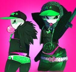 baggy_pants basslapping bikini bling_pursuer_(die_of_death) blingsuer_(die_of_death) bubblegum clothing die_of_death die_of_death_(roblox) feminine_male lollipop pink_underwear pursuer_(die_of_death) roblox roblox_game robloxian short_shorts solo stomach_tattoo tagme topless tramp_stamp twink underwear_showing