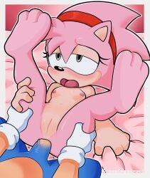1boy 1girls amy_rose anal anal_insertion anal_penetration anal_sex anthro anthro_female anthro_male anthro_on_anthro anthro_only anthro_penetrated anthro_penetrating anthro_penetrating_anthro anus ass_fuck bedding bedding_background beige_body beige_fur black_nose blush blushing breasts butthole cancelmesenpai classic_amy_rose classic_sonic clitoris completely_naked completely_naked_anthro completely_naked_female completely_nude completely_nude_anthro completely_nude_female eyelashes female female_penetrated fucking fur furry furry_female furry_male furry_only gloves grabbing grabbing_sheets gray_eyes grey_eyes hedgehog hedgehog_girl legs legs_apart legs_held_open legs_spread legs_up male male/female male_cub male_penetrating male_penetrating_female mobian_(species) naked naked_anthro naked_female nipples nude nude_anthro nude_female open_mouth pink_body pink_fur pink_nipples presenting presenting_anus presenting_ass presenting_pussy pussy pussy_lips sex sheets sheets_grab shy shy_expression shy_female shy_smile small_breasts smaller_female sonic_(series) sonic_the_hedgehog sonic_the_hedgehog_(series) straight_sex tail thick thick_ass thick_thighs thigh_grab thighs vulva wide_hips young young_anthro young_female young_male younger_female younger_male