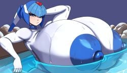 1girls 2026 big_breasts blue_areola blue_eyes blue_hair blue_nipples breasts capcom colored_areola colored_nipples completely_nude completely_nude_female enormous_breasts erect_nipples fairy_leviathan giant_breasts gigantic_breasts glistening glistening_body glistening_breasts glistening_skin huge_breasts jugs large_breasts light-skinned_female light_skin long_hair looking_at_viewer massive_breasts mega_man mega_man_zero nude nude_female pool senior_garabato shiny_breasts shiny_skin solo solo_female solo_focus water wet wet_body wet_skin white_skin white_skinned_female