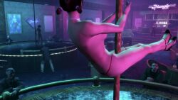2girls 3d 3d_(artwork) 3dcg absurd_res bare_shoulders beautiful_women bikini bouncer brown-haired_female cleavage edited_screencap game_cg grand_theft_auto grand_theft_auto_iv high_heels large_breasts mature_women official_art pole_dancing red_thong rockstar_editor rockstar_games short-haired_female short-haired_male sideboob source_request strip_club stripper stripper_pole strippers text thong thong_bikini unnamed_characters