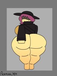 1girls 2d 2d_(artwork) 2d_artwork ass ass_bigger_than_head ass_focus big_ass big_butt boobs bottomless breasts butt buttocks chubby chubby_female clothed clothed_female clothes eyelashes faceless female female_focus female_only ferman forsaken_(roblox) hair hand_on_ass jane_doe_(forsaken) jane_doe_(roblox) looking_at_viewer looking_back roblox roblox_game robloxian sideboob smooth_skin solo thick thick_ass thick_butt thick_thighs thighs voluptuous voluptuous_female woman women yellow_body yellow_skin