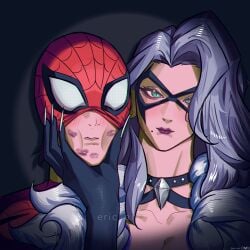 1boy 1boy1girl 1girl1boy 1girls 2026 black_cat_(marvel) black_cat_(marvel_rivals) blush blushing blushing_male bodysuit choker collar couple couple_(romantic) couples curvaceous curvaceous_body curvaceous_female curvaceous_figure curvaceous_hips curvy curvy_body curvy_female curvy_figure curvy_hips domino_mask eric_artz eyemask felicia_hardy female green_eyes high_resolution highres light-skinned_female light_skin lipstick_mark lipstick_mark_on_face lipstick_marks male marvel marvel_comics marvel_rivals mask masked masked_female masked_male peter_parker purple_lipstick purple_lipstick_mark purple_lipstick_mark_on_face purple_lipstick_marks romantic romantic_couple seductive seductive_look skin_tight spider-man spider-man_(marvel_rivals) spider-man_(series) superhero superhero_couple superheroine tight_clothes tight_clothing voluptuous voluptuous_female white_hair
