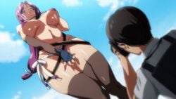 1girl 1girls 2023 20s animated animated_gif anime_screenshot armband ass backpack bag belly bikini black_choker black_gloves blue_sky blush breasts brown_eyes camera choker cleavage cloud cloudy_sky convention cosplay covered_erect_nipples covering_breasts covering_privates crotch_grab eyepatch_bikini female flashlight glasses gloves hand_on_own_chest hands_on_crotch hanging_breasts hat huge_ass huge_breasts husband_and_wife implied_vibrator large_breasts lips lipstick long_hair long_sleeves looking_down low-tied_long_hair makeup mature_female minamoto_no_raikou_(fate)_(cosplay) minamoto_no_raikou_(swimsuit_lancer)_(fate)_(cosplay) mole mole_under_mouth muffin_top navel netorare open_mouth pink_bikini public_indecency purple_hair sagging_breasts sky standing sweat swimsuit tagme taka_kimura taking_picture thick_thighs thighhighs thighs tsuma_ni_damatte_sokubai-kai_ni_iku_ja_nakatta very_long_hair yumiko_kimura