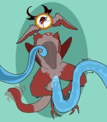 allycatboom andromorph angel anthro big_belly blood blood_from_eye blush blush_lines bodily_fluids bondage bound digital_drawing_(artwork) digital_media_(artwork) digitigrade egg egg_bulge egg_implantation feathers feet genitals head_wings horn intersex looking_pleasured oviposition ovipositor_penetration penetration red_body restrained_arms restrained_legs restrained_wings scar sex simple_background solo_focus stomach_bulge tail tail_motion tailwag talons tentacle tentacle_in_vagina tentacle_penetration tentacle_sex toes unusual_wing_placement vaginal_egg_implantation vaginal_penetration vulva wings