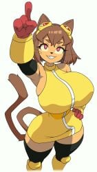 1girls animal_ears animated big_breasts cat_ears cat_girl cat_tail gameoverse glitch_productions huge_breasts kit_(gameoverse) kit_bodega looking_at_viewer raybrighten tagme tail thick_thighs thighs video wide_hips