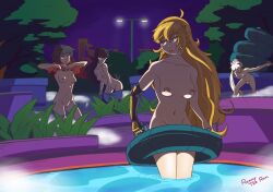 4girls black_hair black_hair_female blake_belladonna blue_eyes breasts female female_only long_hair long_hair_female nude_female purple_eyes rammy_nsfw ruby_rose rwby silver_eyes team_rwby weiss_schnee white_hair white_hair_female yang_xiao_long yellow_eyes