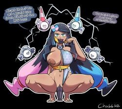black_hair blue_eyes blue_hair canari_(pokemon) canary_(pokemon) chabble coil_(pokemon) dildo dildo_in_pussy dildo_insertion electricity elesa_(pokemon) fusion fusion_character iono_(pokemon) kamitsure_(pokemon) kamitsure_(pokemon_bw2) magnemite mask multicolored_eyes multicolored_hair nanjamo_(pokemon) one_breast_out pink_hair pokemon pokemon_bw pokemon_bw2 pokemon_legends:_z-a pokemon_sv self_upload sharp_teeth squatting squatting_on_dildo tagme talking talking_to_chat tan_body yellow_eyes