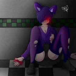 1girls bonnie_(fnaf) breasts breasts_out clothed clothed_female clothes clothing female female_focus female_only five_nights_at_freddy's five_nights_at_freddy's:_help_wanted five_nights_at_freddy's:_security_breach five_nights_at_freddy's:_sister_location five_nights_at_freddy's_2 five_nights_in_anime gijinka looking_at_viewer ripped_clothes ripped_clothing security_guard shiri_uwu solo solo_female solo_focus stockings thighhighs upskirt withered_bonnie