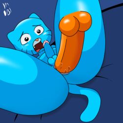 1:1 2boys absurd_res anthro cartoon_network darwin_watterson domestic_cat duo felid feline felis fish gumball_watterson hi_res imobi male male/male mammal marine the_amazing_world_of_gumball yaoi