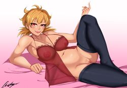 aikiyun hellsing nightgown seras_victoria thighhighs vampire