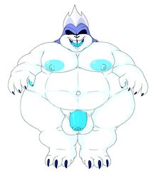 absurd_res animal_humanoid anthro balls belly big_nipples claws darkner deltarune drawpile fangs flaccid foreskin front_view full-length_portrait gay genitals hi_res humanoid king_spade male male_only monster musclegut muscular muscular_male navel nipples nood1e nude outie_navel overweight overweight_male pecs penis portrait sharp_teeth slightly_chubby solo solo_male teeth video_games wide_hips