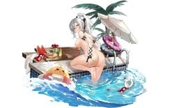 animal anthro azur_lane bird drake_(azur_lane) manjuu_(azur_lane) nipples nude pussy tagme_(artist) third-party_edit uncensored