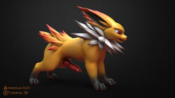 3d absurd_res animal_genitalia animal_penis canine_penis eeveelution feodaron_sd feral genitals hi_res jolteon knot male nintendo penis pokémon_(species) pokemon solo solo_male video_games