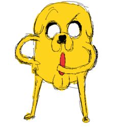 adventure_time animal_genitalia animal_penis animated balls buryingbeetle canid canine canis cartoon_network domestic_dog genitals jake_the_dog knot male male_only mammal masturbation nude penile penile_masturbation penis red_penis short_playtime solo standing