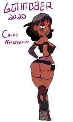 1girls 2020 areolae armwear ass bare_midriff bare_shoulders baseball_cap big_breasts black_eyes black_hair black_lipstick blush breasts breasts_out brown_hair bubble_butt busty butt cap cartoon_network character_name choker connie_maheswaran crop_top curly_hair dark-skinned_female dark_skin dyed_hair ear_piercing earrings erect_nipples eyebrow_piercing eyeshadow female female_focus female_only going_commando goth gothified gothtober hourglass_figure indian indian_female innie_pussy kneehighs lipstick looking_at_viewer looking_back loose_clothes makeup mascara mascara_tears miniskirt nipple_piercing nipples nose_piercing nose_ring piercing pinup pinup_pose pose posing prostitution pussy rear_view red_eyeshadow runny_makeup shoulder_length_hair sideboob simple_background skirt skirt_lift slashysmiley sneakers solo standing steven_universe straight_hair tagme tank_top thong thong_aside torn_legwear two_tone_hair upskirt vagina white_background wide_hips