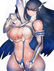 1girls big_breasts breasts cleavage female female_only fumio_(rsqkr) junketsu kill_la_kill kiryuuin_satsuki large_breasts looking_at_viewer solo thick_thighs wide_hips