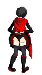 ass female ruby_rose rwby tagme white_background