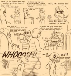 anthro clothed clothing comic english_text female frisk frisky_(under(her)tail) male sketch text thewill toriel tutori_(under(her)tail) under(her)tail undertale undertale_fanfiction