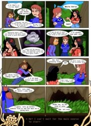 bobbi_(under(her)tail) clothed clothing comic english_text flowey_the_flower frisk frisky_(under(her)tail) human_female page_3 text thewill tsuki_(under(her)tail) under(her)tail undertale undertale_fanfiction