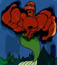 asterix_and_obelix extreme_muscles mermaid mrs._geriatrix muscular_female red_hair ritualist