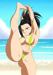 1girls bikini female momo_yaoyorozu my_hero_academia nipples porongoneitor tagme