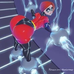 ass atomiccreep big_ass big_butt bodysuit canonical_scene captured clothed disney elastigirl helen_parr huge_ass milf pixar smooth_skin solo the_incredibles thick_thighs