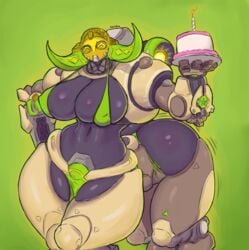 1girls 2d ass big_ass big_breasts big_butt bikini birthday birthday_cake blizzard_entertainment bra breasts breasts_bigger_than_head butt cake centaur female female_only hips huge_ass huge_breasts huge_butt large_ass large_breasts large_butt looking_at_viewer motion_lines non-mammal_breasts orisa overwatch pose robot robot_girl saidra shaking_butt smile solo solo_female thick thick_ass thick_thighs thighs thong wide_hips