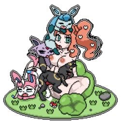 animated balls breasts canine_penis cum cum_in_mouth cum_in_pussy cum_inside eeveelution espeon glaceon human javacookie knot lactation lactation_without_expressing male_pokemon/female_human nipple_licking penis pixel_art pokemon pokemon_ss pokephilia sonia_(pokemon) sylveon transparent_background umbreon vagina vaginal_penetration white_outline zoophilia