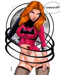 clothing garrett_blair julie_power lightspeed marvel power_pack pussy straight_hair