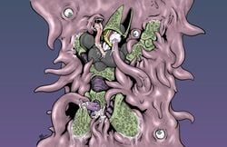 cell_(dragon_ball) dragon_ball dragon_ball_z gay male male_only perfect_cell shoggoth straight_hair tagme tentacle tentacle_on_male what yaoi