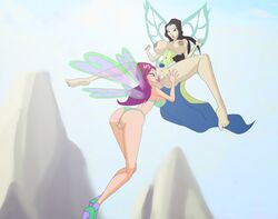 2girls ass believix big_ass big_breasts black_hair bra breasts clothing color corset cunnilingus earth_fairy fairies fairy fairy_wings female female_only grey_eyes high_heels hourglass_figure huge_breasts human incest long_hair milf morgana_(winx_club) mother_and_daughter multiple_girls nipples oral_sex panties pink_hair purple_eyes pussy_licking rainbow_(animation_studio) riffsandskulls roxy_(winx_club) thick_ass thick_thighs thin_waist wasp_waist wings winx_club yuri