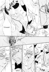 2boys amainu_naorin anal anal_sex bleach bondage bound_wrists boy_rape censored chained chained_ankles chained_wrists close-up closed_eyes comic comic_page crying cum_while_forced cum_while_penetrated domination doujin doujinshi drooling experiment forced_orgasm gay glasses grimmjow_jaegerjaquez legs_held_open male male_only male_penetrated male_penetrating_male male_rape_victim restrained science scientific_experiment scientist sex_slave slave slave_boy spread_legs stoic sweat szayel_aporro szayelaporro_granz tears tears_of_pain yaoi