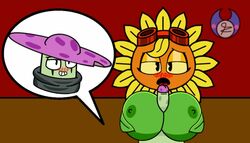 big_breasts fungy nightcap_(pvz:h) outercourse paizuri plantie plants_vs_zombies plants_vs_zombies:_heroes solar_flare_(pvz)