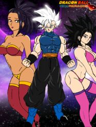 1boy 2018 2girls abs alternate_costume bare_arms bare_shoulders biceps bikini black_eyes black_hair black_wristband caulifla clenched_hands closed_mouth clothed clothed_male clothes clothing collarbone dark-skinned_female dark_skin deviantart dragon_ball dragon_ball_super dragon_ball_xenoverse earrings eyeshadow facial_scar female female_focus female_saiyan females fighting_stance fist galaxy gradient gradient_background harem harem_outfit heel_boots heels high_heels hips human human_only kale large_breasts lips lipstick long_hair looking_at_viewer looking_pleasured makeup male male/female male_on_female mastered_ultra_instinct medium_breasts midriff multiple_females multiple_girls muscles muscular_male navel neck original_character outer_space pecs pink_bikini pink_bra pink_legwear pink_panties pink_swimsuit pink_thighhighs ponytail red_bikini red_bra red_eyeshadow red_legwear red_lips red_lipstick red_panties red_swimsuit red_thighhighs revealing_clothes saiyan scar serious shiny shiny_breasts shiny_clothes shiny_hair shiny_skin short_hair shoulders silver_eyes silver_hair smile space spiked_hair spiky_hair standing stayfrosty2401 straight strapless strapless_bikini strapless_swimsuit tan tan_body tan_skin thick thick_legs thick_thighs thighhighs thighs thong_bikini ultra_instinct wristband wristbands