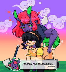 2girls ahe_gao ambiguous_penetration black_hair bug_girl clothes doggy_style drclosure fingers_in_mouth fingers_inside_mouth fingers_to_mouth fluids green_skin heart-shaped_pupils insect_girl interspecies lesbian_sex lesbians ludosity multiple_girls nova_(wonder_wickets) princess_remedy princess_remedy_in_a_world_of_hurt purple_eyes red_hair rightstickstudios slap_city undressed vaginal_penetration wonder_wickets yuri