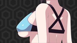 16:9_aspect_ratio 1girls animated ass black_hair bouncing bouncing_breasts breasts cheerleader cleavage_cutout clothing_cutout erect_nipples female female_only ghost highres human large_breasts looking_at_viewer miniskirt monster_girl nipple_bulge nipples no_sound original panties pom_poms ponytail skirt solo standing sweat the_shining thighhighs tied_hair towa_rui towa_rui_(artist) towa_rui_channel underboob underwear upskirt video virtual_youtuber