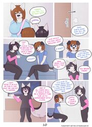 2boys anthro audrey_(woofyrainshadow) canine comic duo english_text furry male male_only sammi_(woofyrainshadow) text woofy_(woofyrainshadow) woofyrainshadow